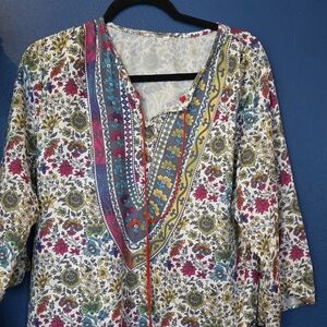 Floral Multicolor Women's Top